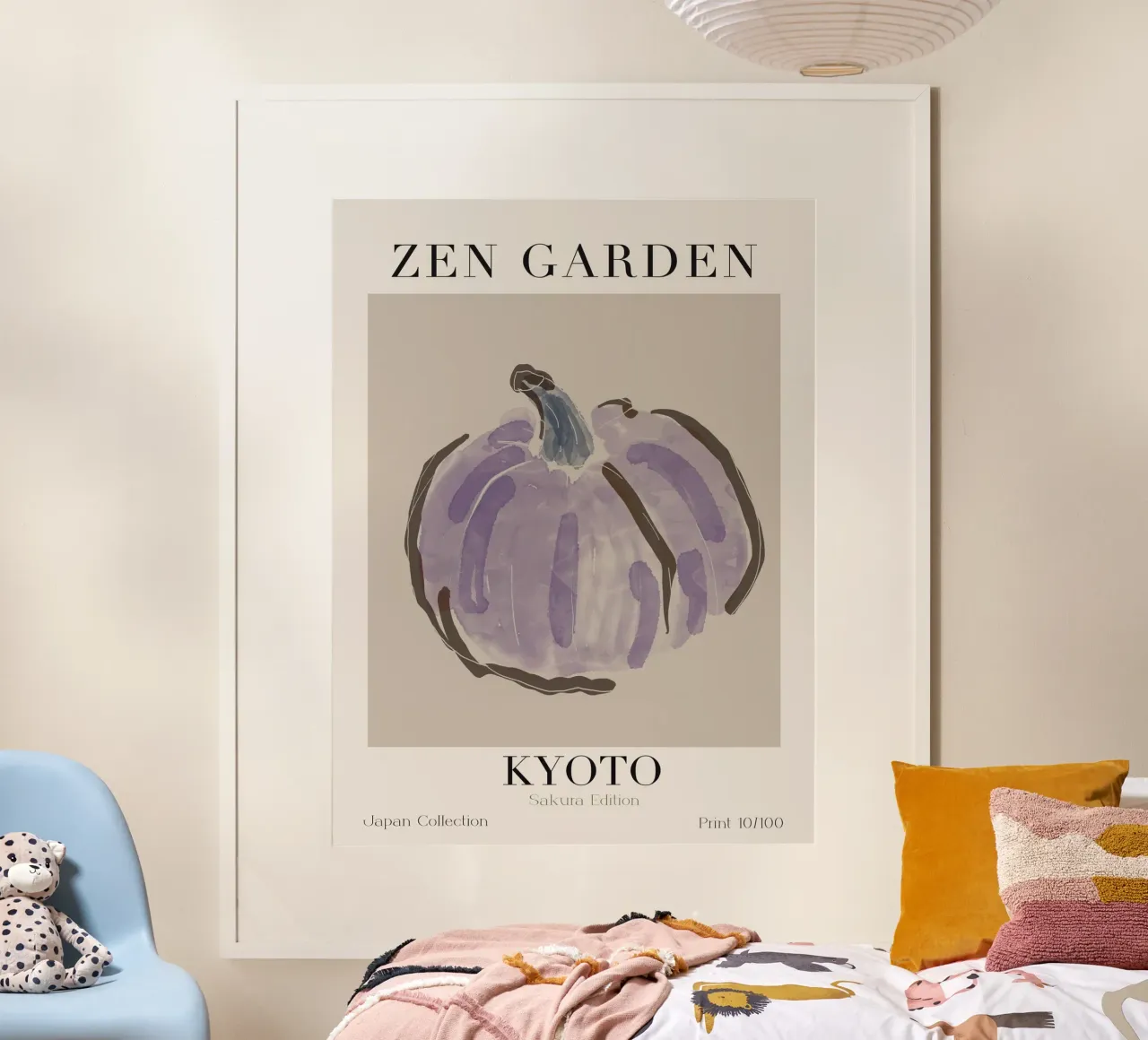 Zen Garden No 04 poster con telaio in alluminio da treechild