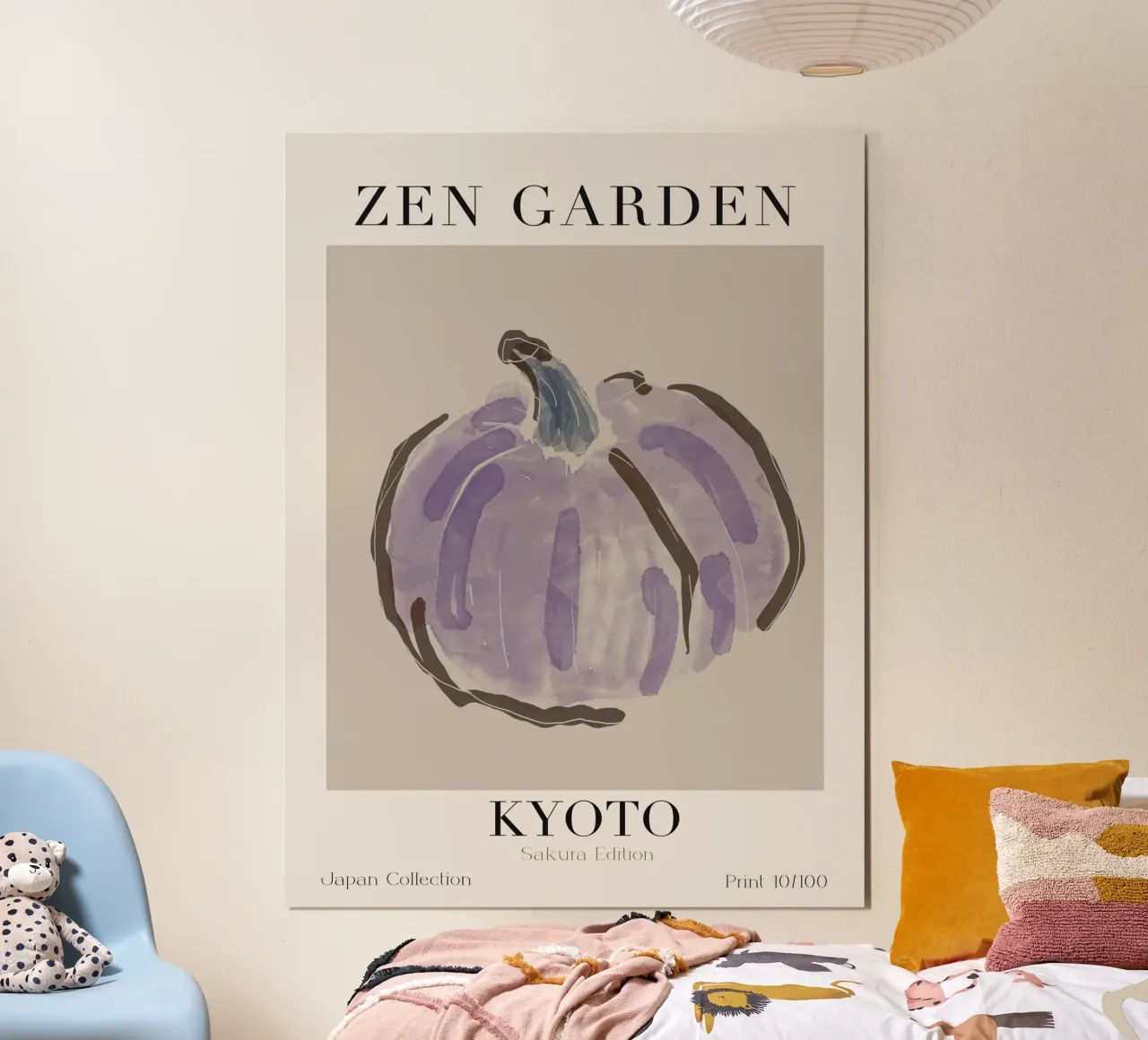 Zen Garden No 04 poster con telaio in alluminio da treechild