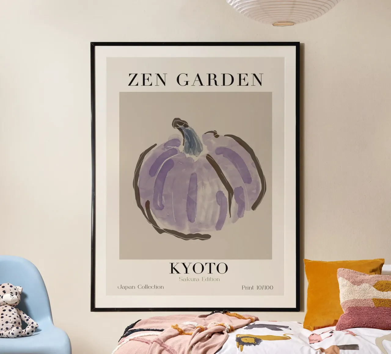 Zen Garden No 04 poster con telaio in alluminio da treechild