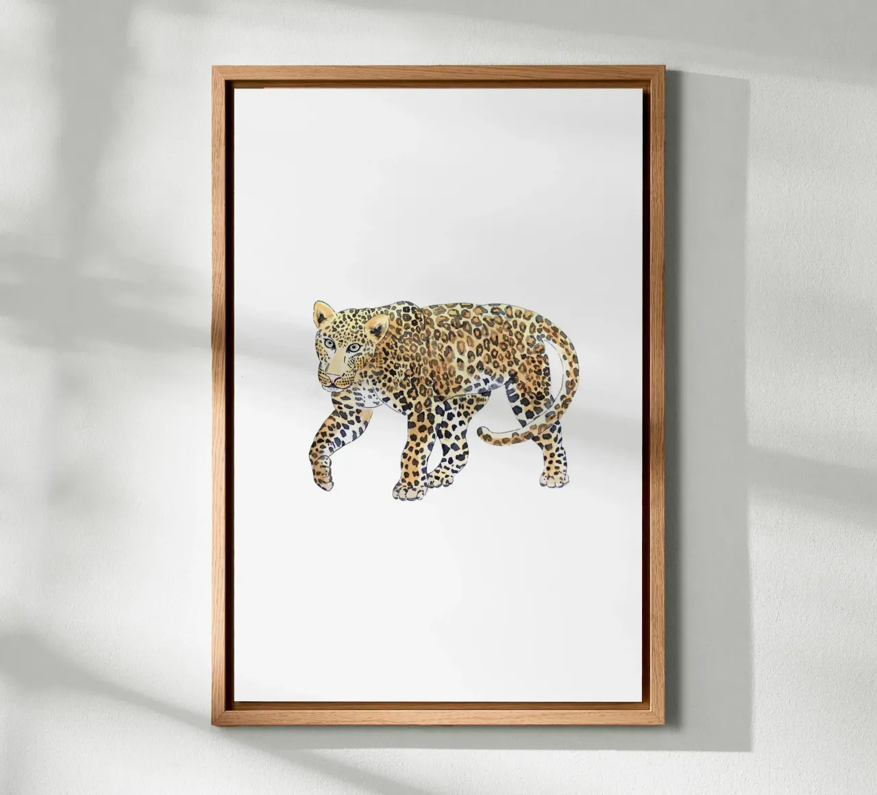 Jungle Leopard tela con Cornice a cassetta da karenmenzenbach