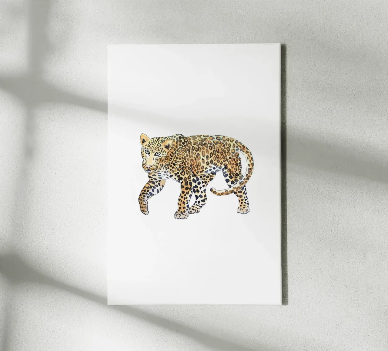 Jungle Leopard tela con Cornice a cassetta da karenmenzenbach