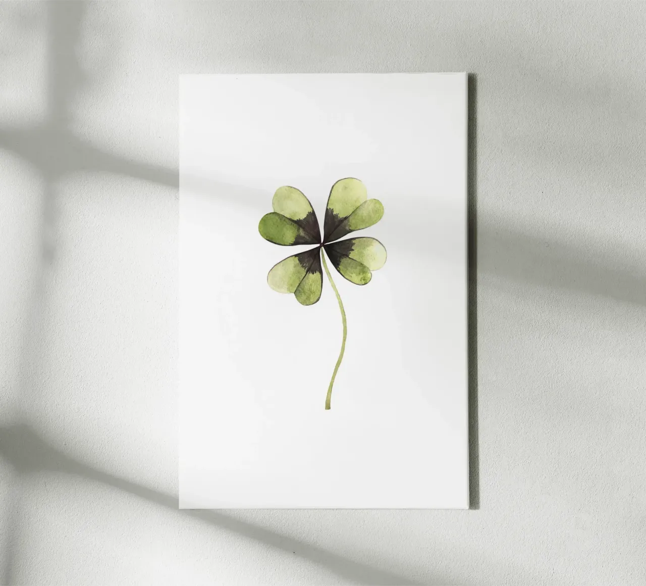 Happy Clover canvas with Floater frame by karenmenzenbach
