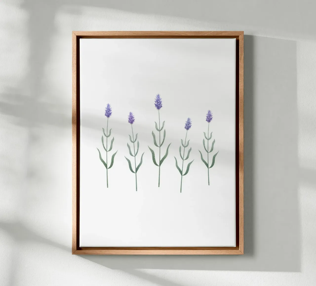 Delicate Blooming Lavender tela con Cornice a cassetta da karenmenzenbach