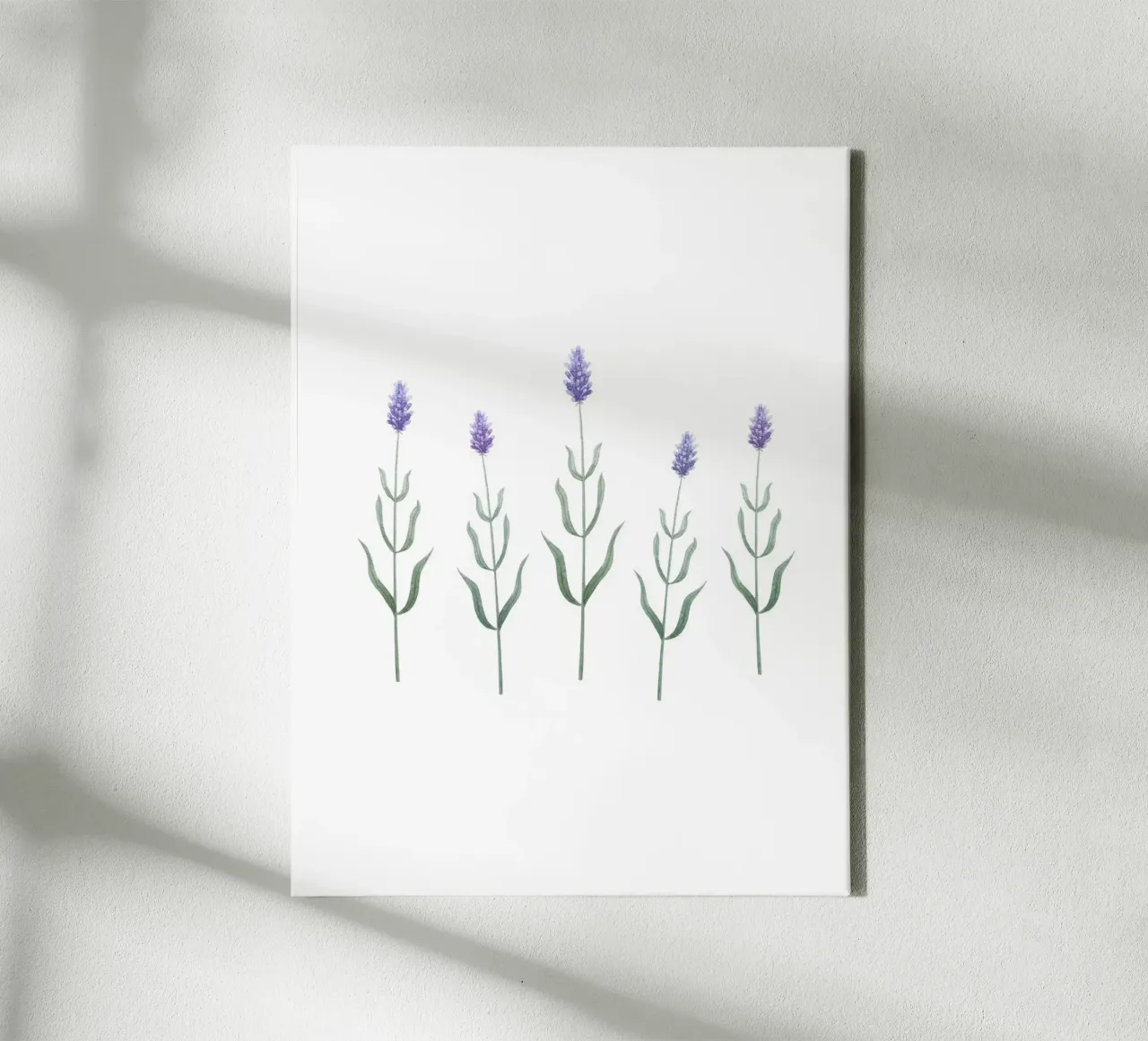 Delicate Blooming Lavender tela con Cornice a cassetta da karenmenzenbach