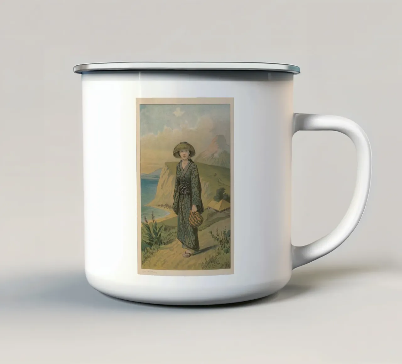 Japanese Fairytale tazza in smalto da Flora & Fauna