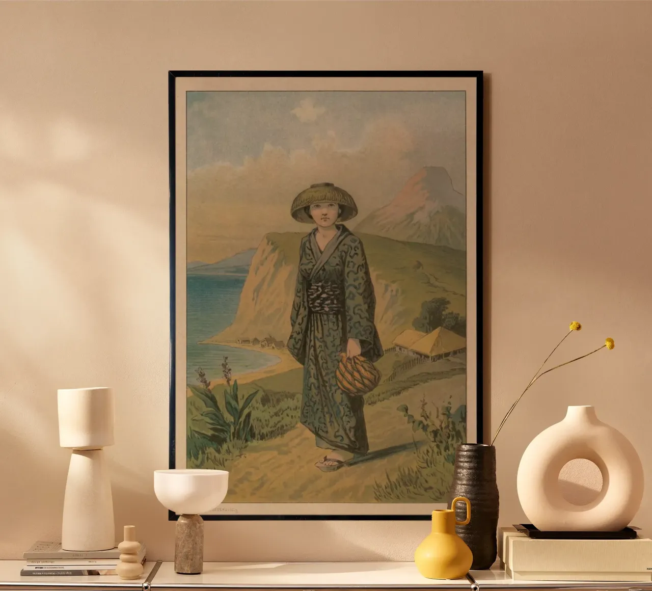 Japanese Fairytale poster con telaio in alluminio da Flora & Fauna