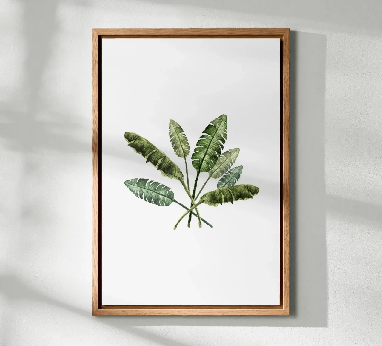 Banana Leaves Bouquet tela con Cornice a cassetta da karenmenzenbach