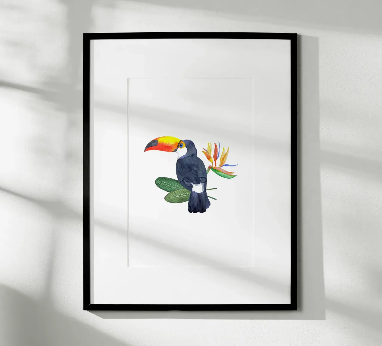 Tropical Toucan Bird carta hahnemühle da karenmenzenbach