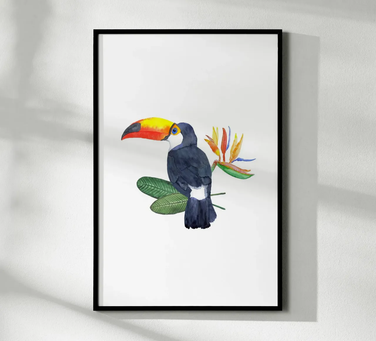 Tropical Toucan Bird carta hahnemühle da karenmenzenbach