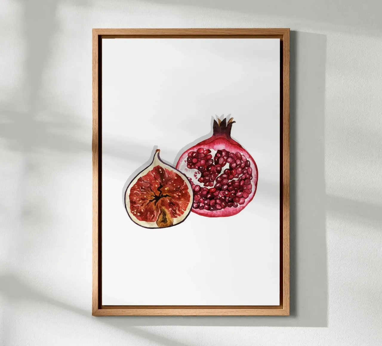 Juicy Fig And Pomegranate tela con Cornice a cassetta da karenmenzenbach