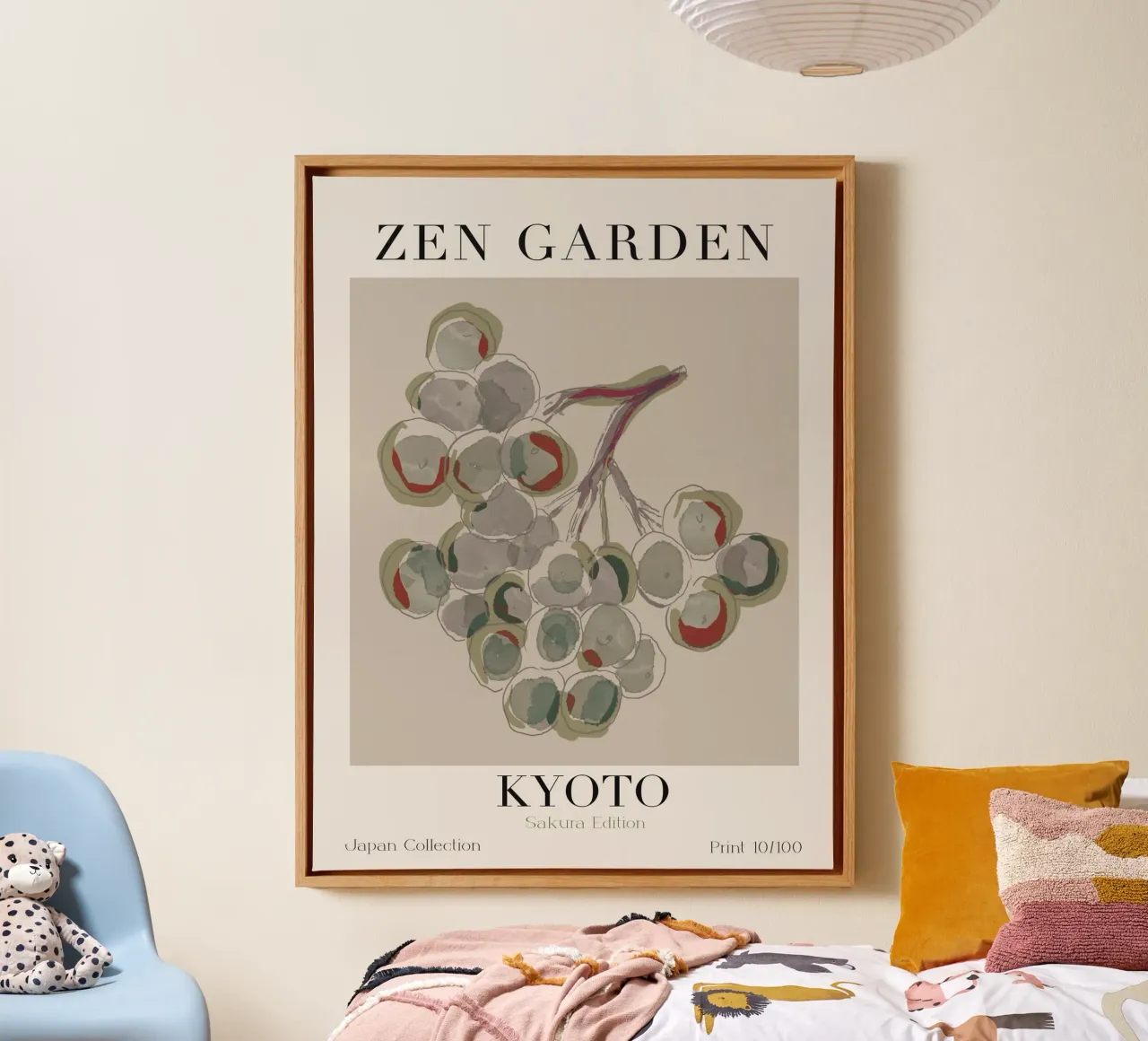 Zen Garden No 07 canvas met Baklijst van treechild