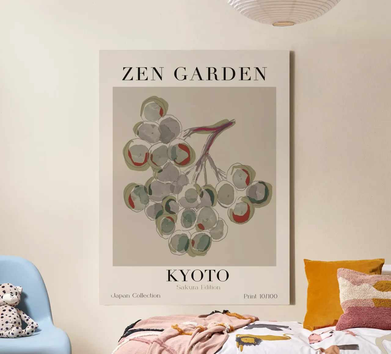 Zen Garden No 07 canvas met Baklijst van treechild