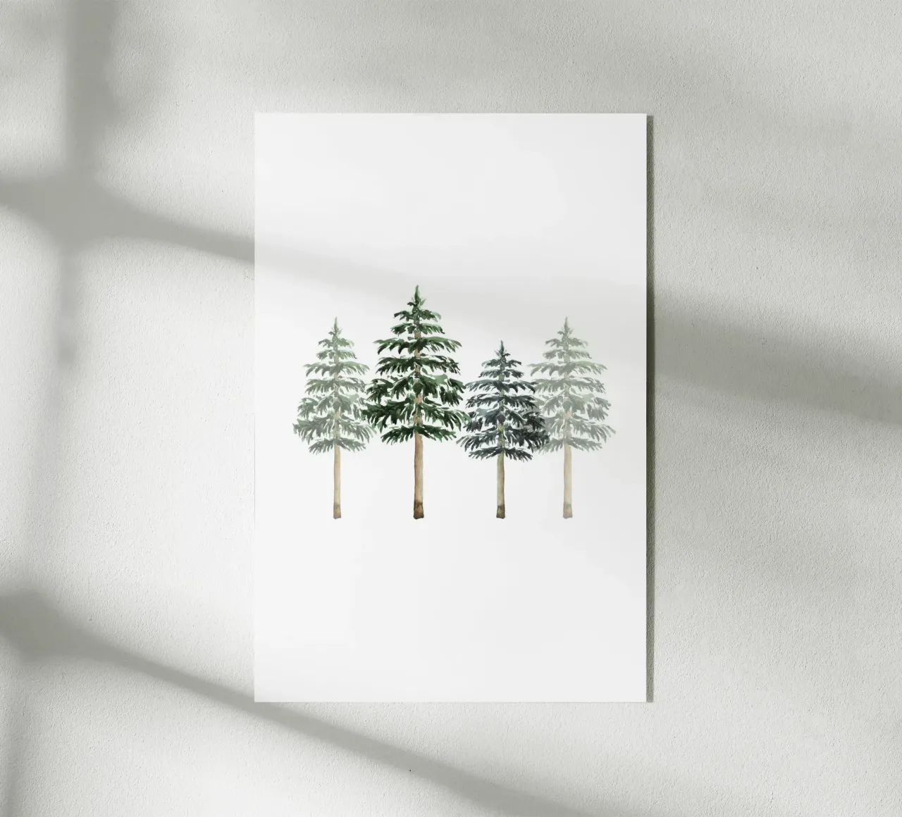 Pine Trees plexiglass da Palmartprints