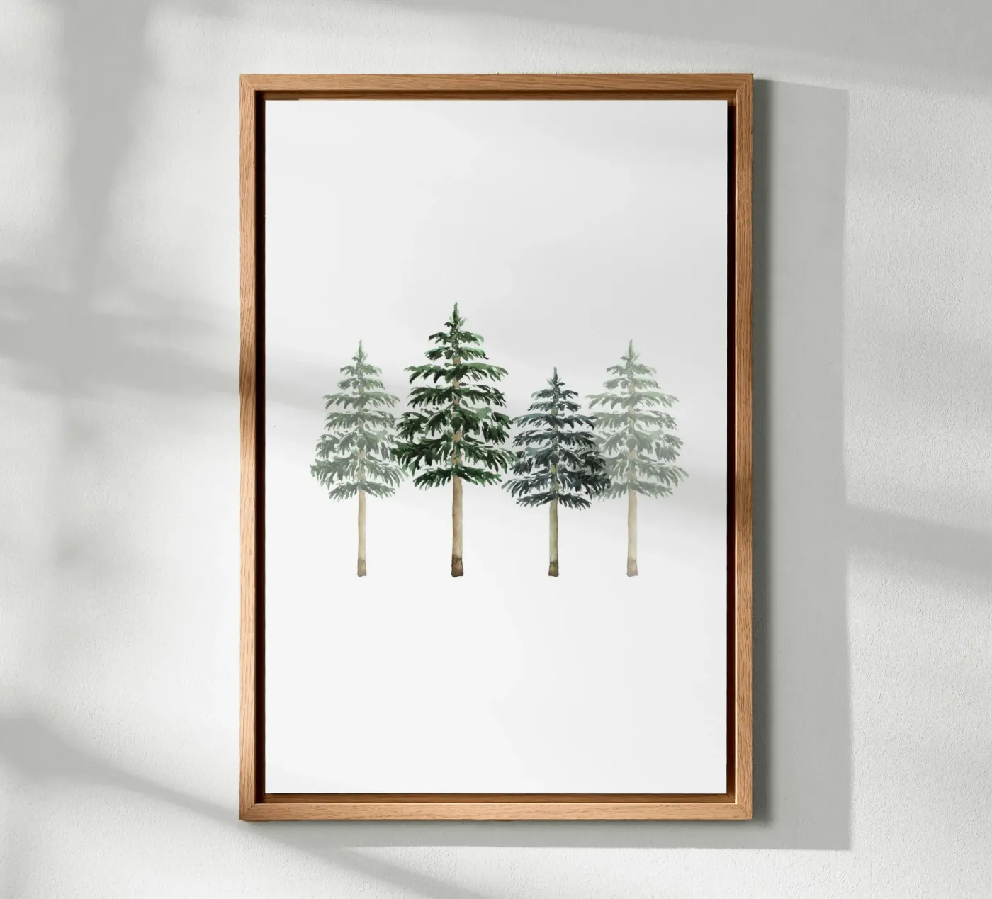 Pine Trees aluminium-dibond van Palmartprints