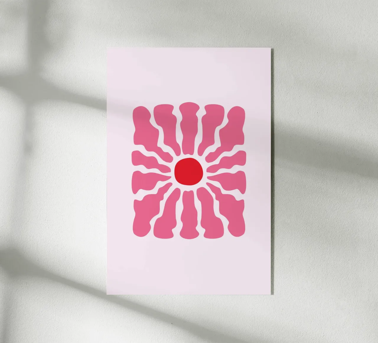 Bold Pink Flower plexiglass da Palmartprints