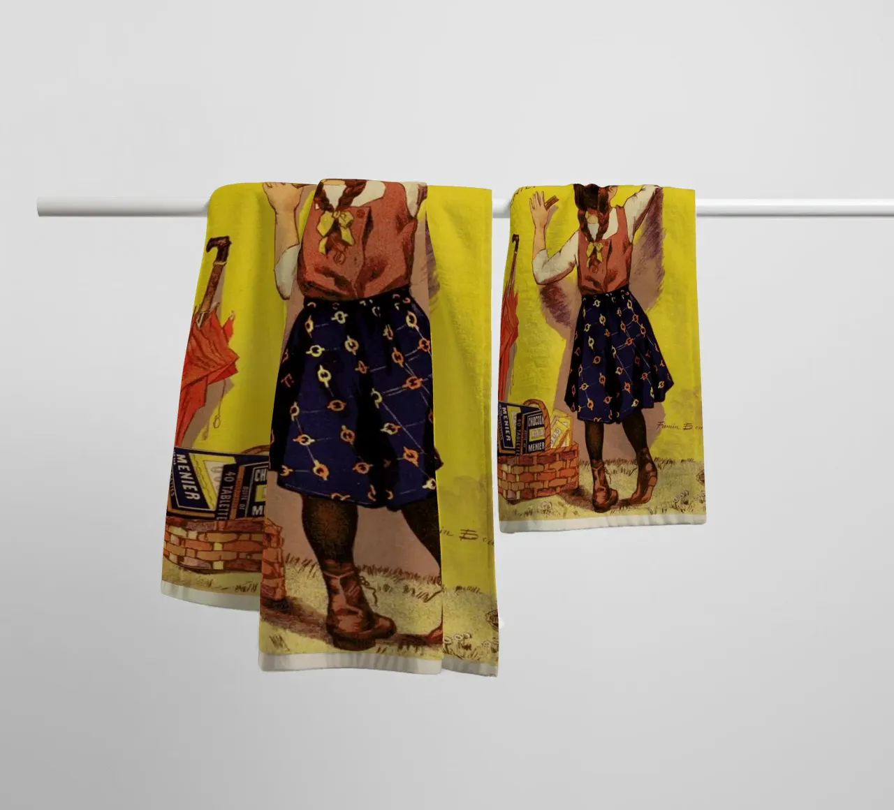Firmin Bouisset - Chocolat Menier asciugamano da bagno da ARTOTHEK