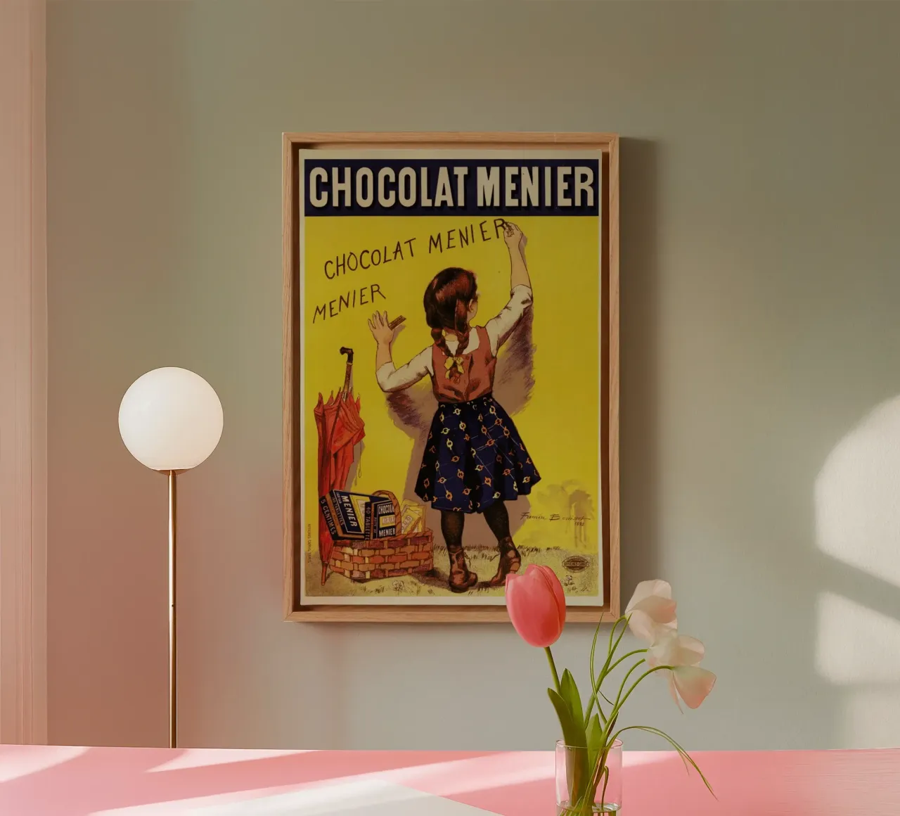 Firmin Bouisset - Chocolat Menier tela con Cornice a cassetta da ARTOTHEK