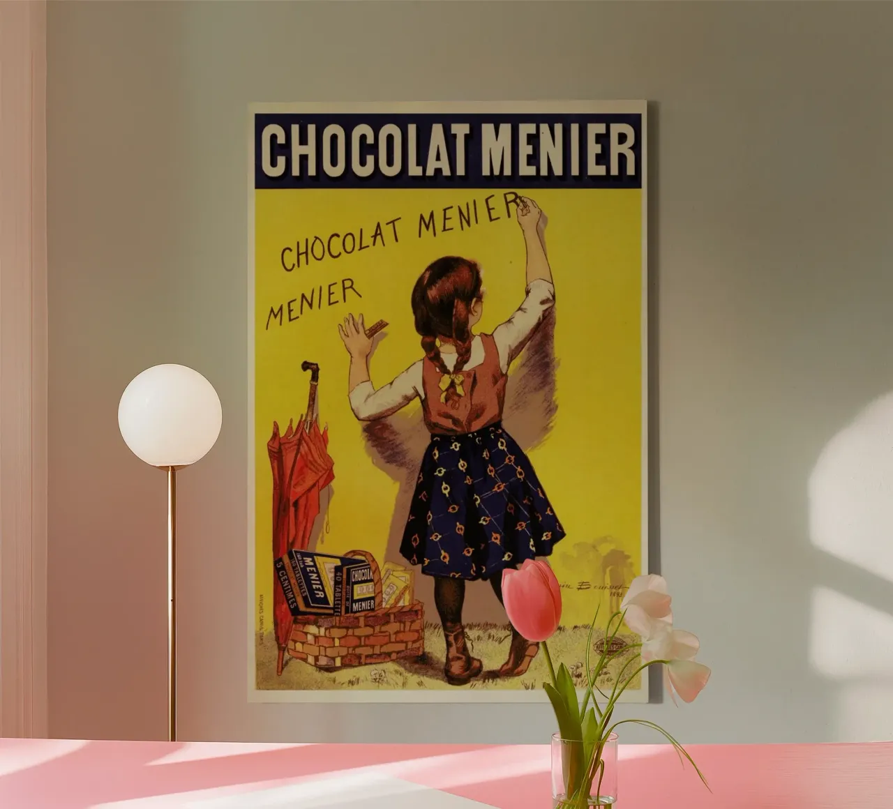 Firmin Bouisset - Chocolat Menier tela con Cornice a cassetta da ARTOTHEK