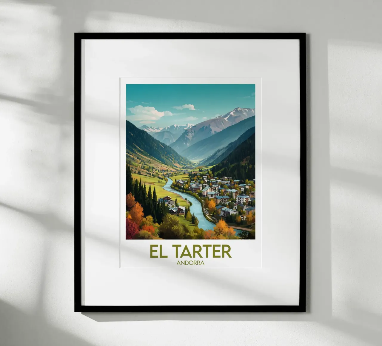 Affiche El Tarter poster con telaio in legno da Frame the World