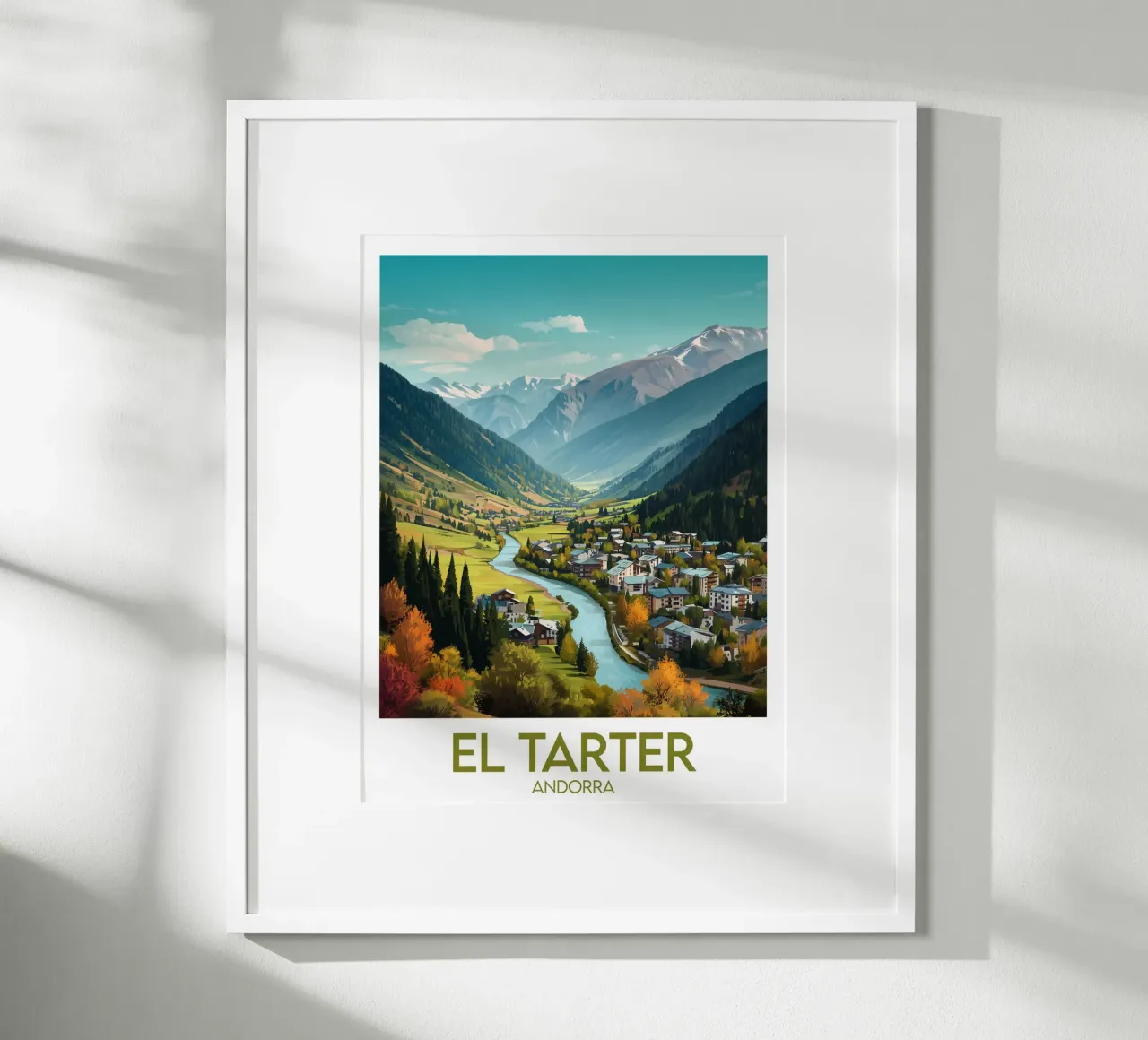 Affiche El Tarter poster con telaio in legno da Frame the World