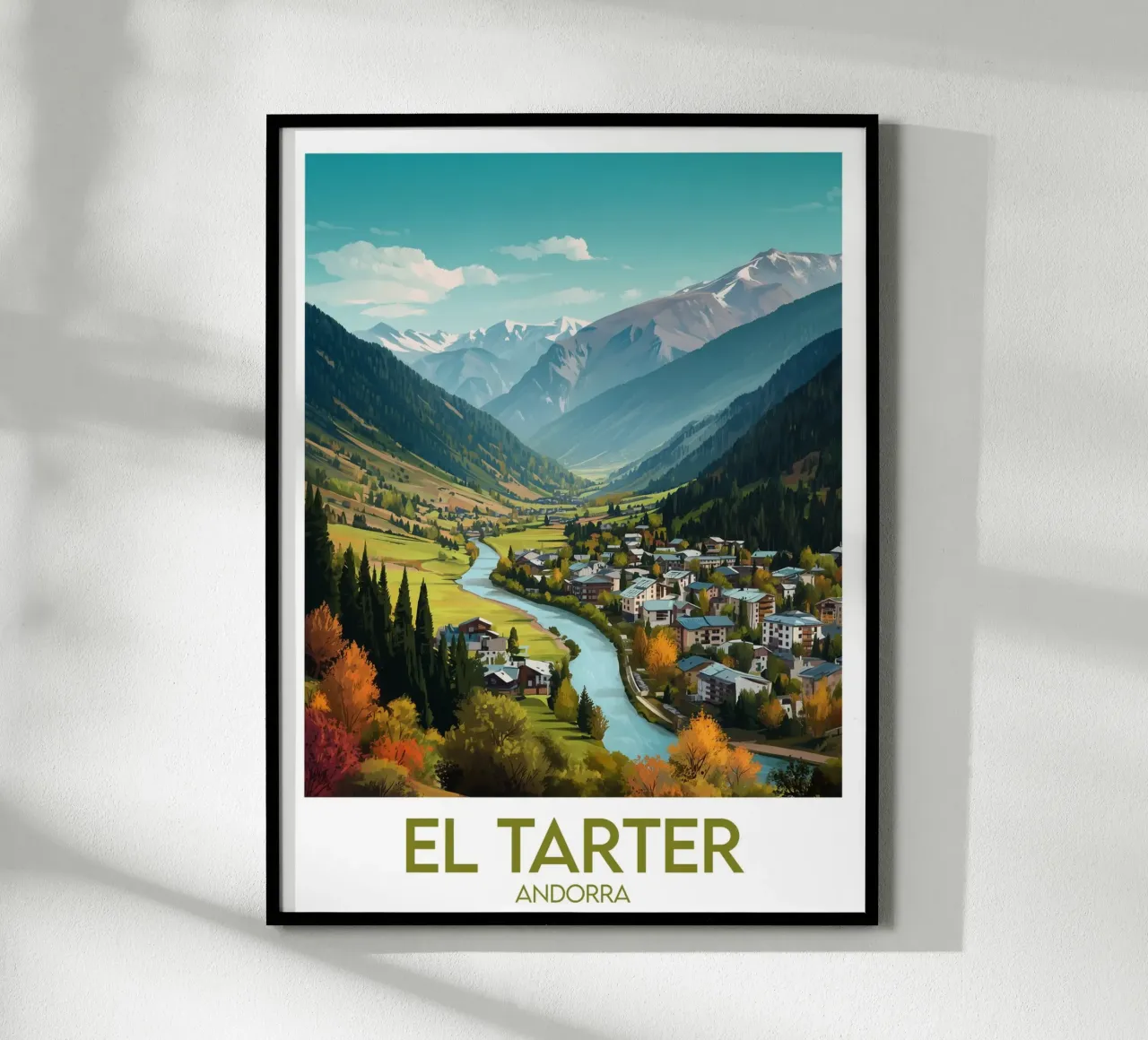 Affiche El Tarter poster con telaio in legno da Frame the World
