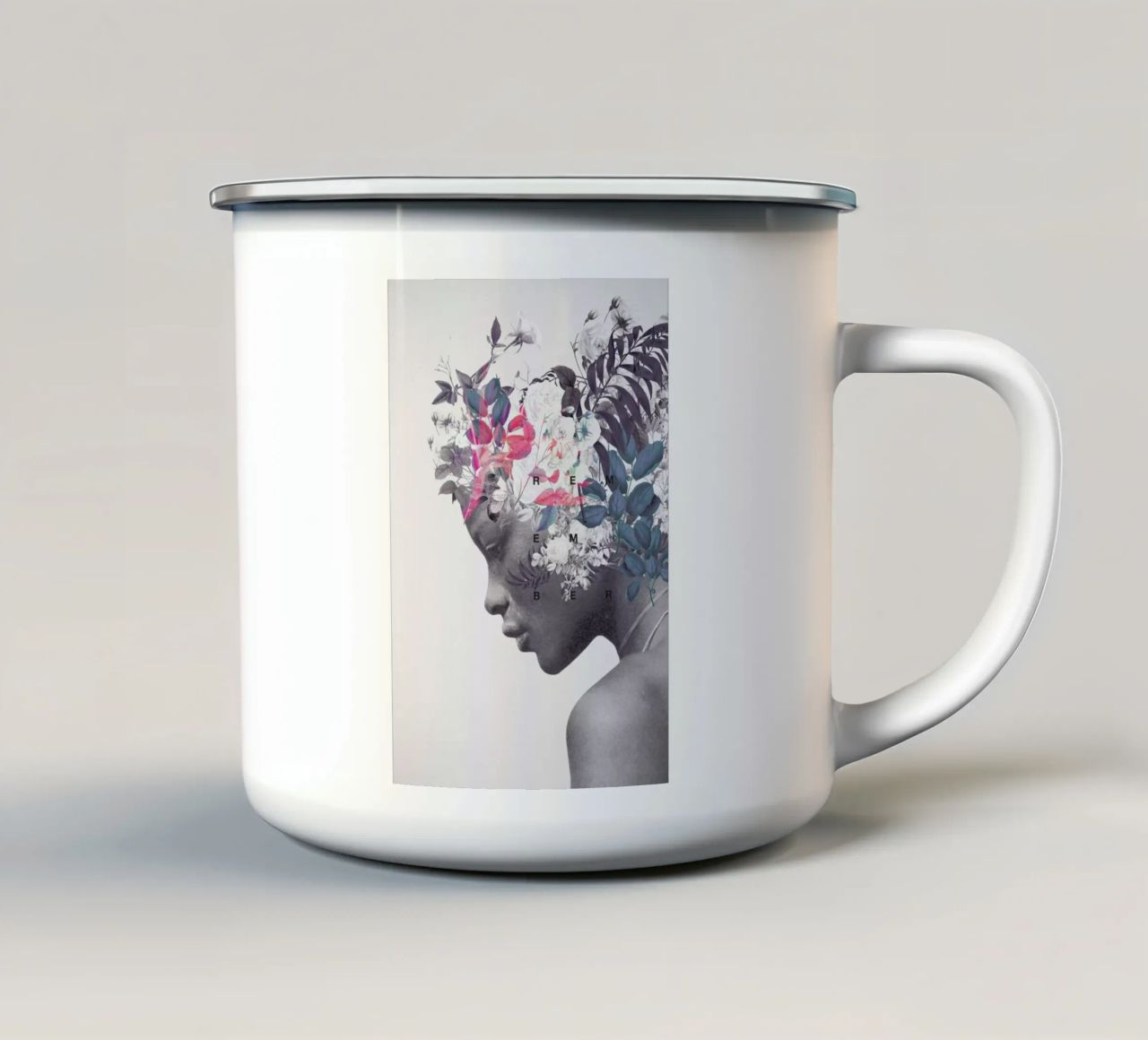 Memento tazza in smalto da Frank Moth