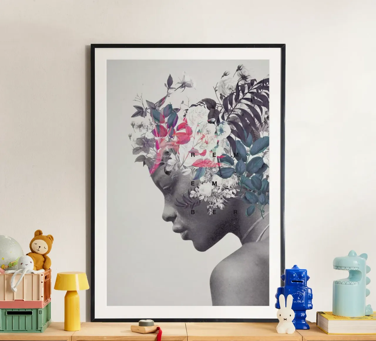 Memento poster con telaio in legno da Frank Moth