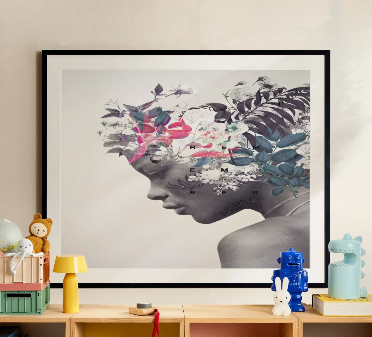 Memento poster con telaio in legno da Frank Moth