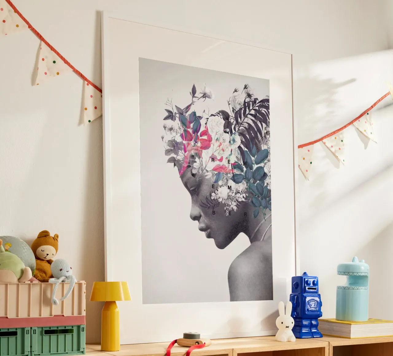 Memento poster con telaio in legno da Frank Moth