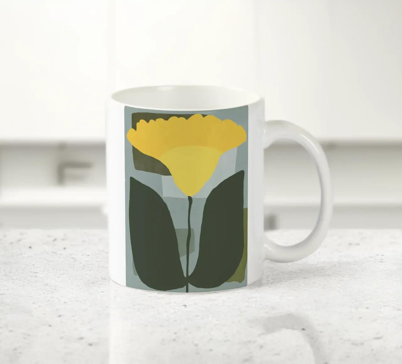 Grande fiore giallo tazza in ceramica da Little Dean