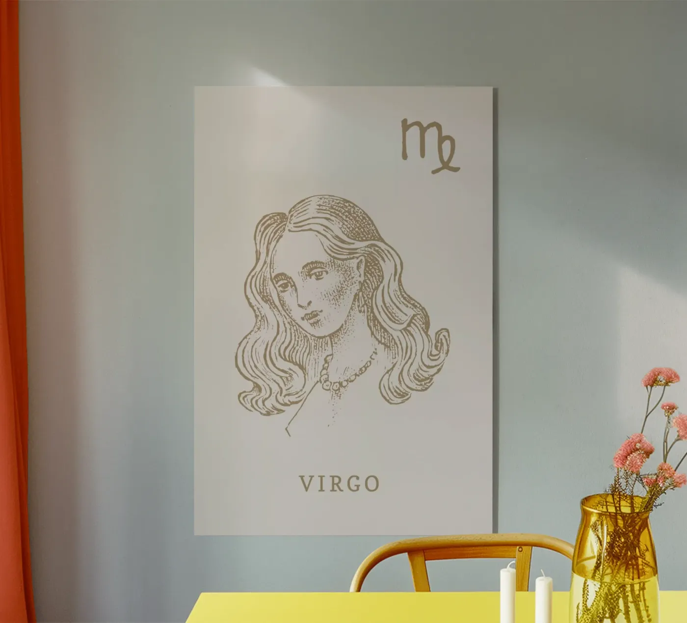 Virgo Acryl-Glas von Flora & Fauna