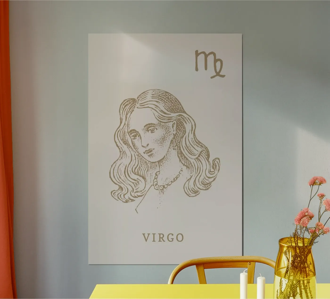 Virgo poster van Flora & Fauna