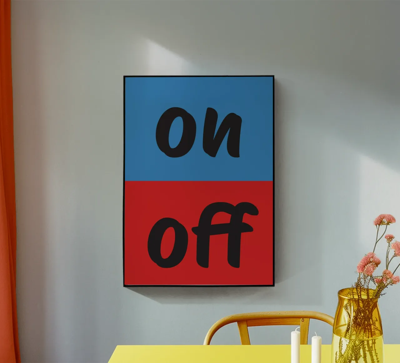 On Off plexiglass da studio salü