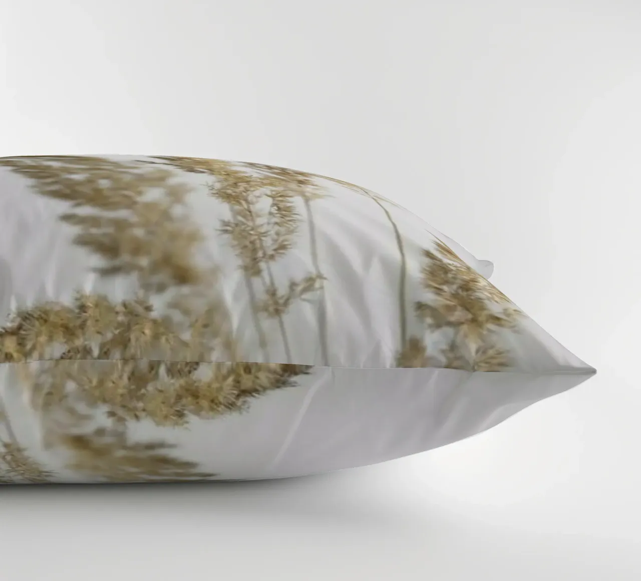 Golden Pampas Grass decorative cushion by Studio Nahili