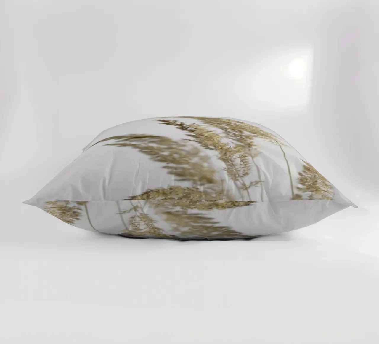 Golden Pampas Grass decorative cushion by Studio Nahili