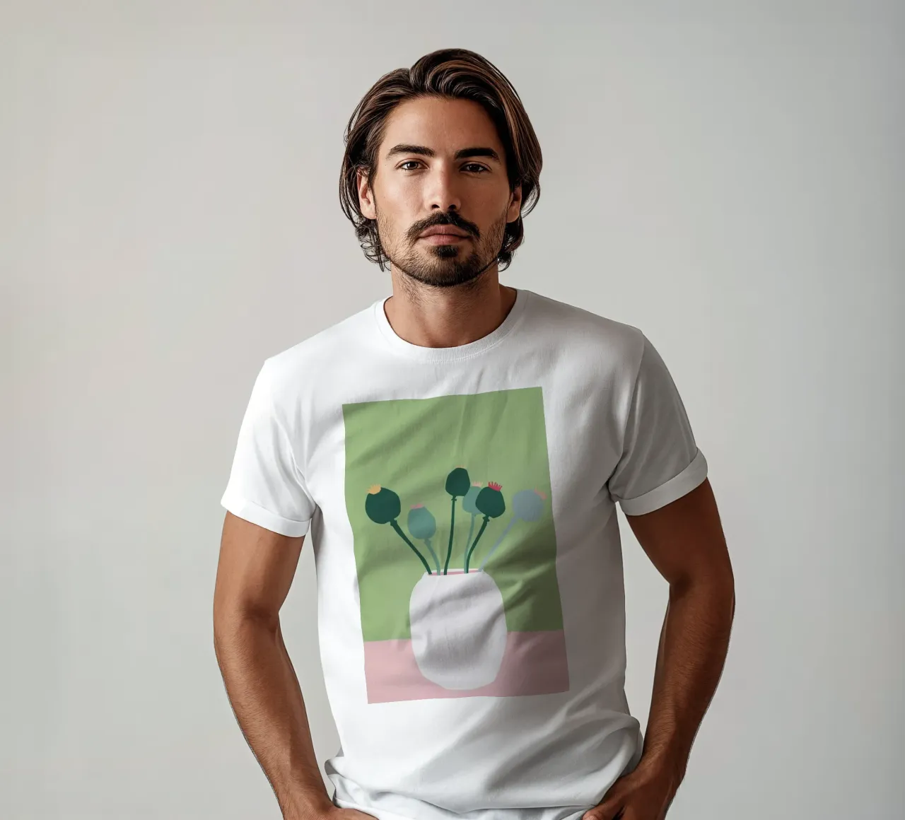 Mohnblume t-shirt da Helena Ravenne