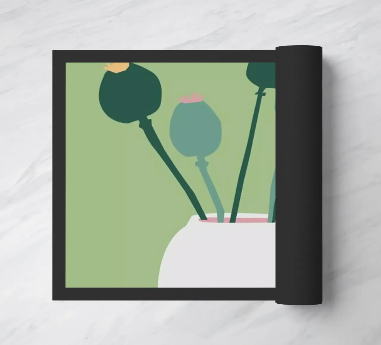 Mohnblume doormat by Helena Ravenne