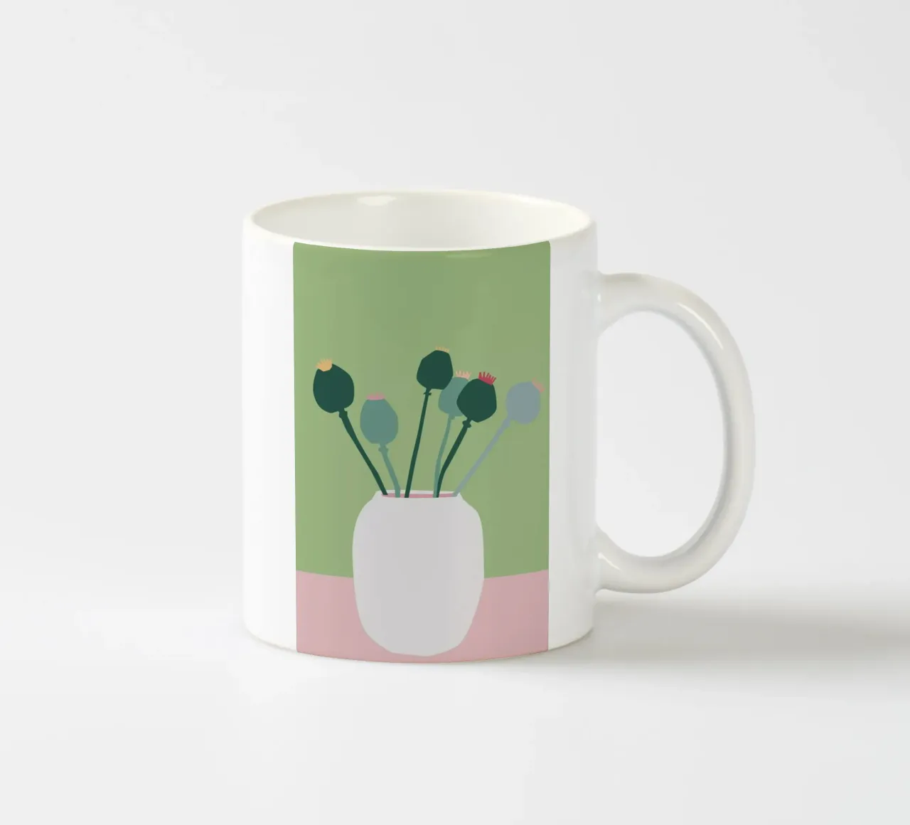 Mohnblume tazza in ceramica da Helena Ravenne