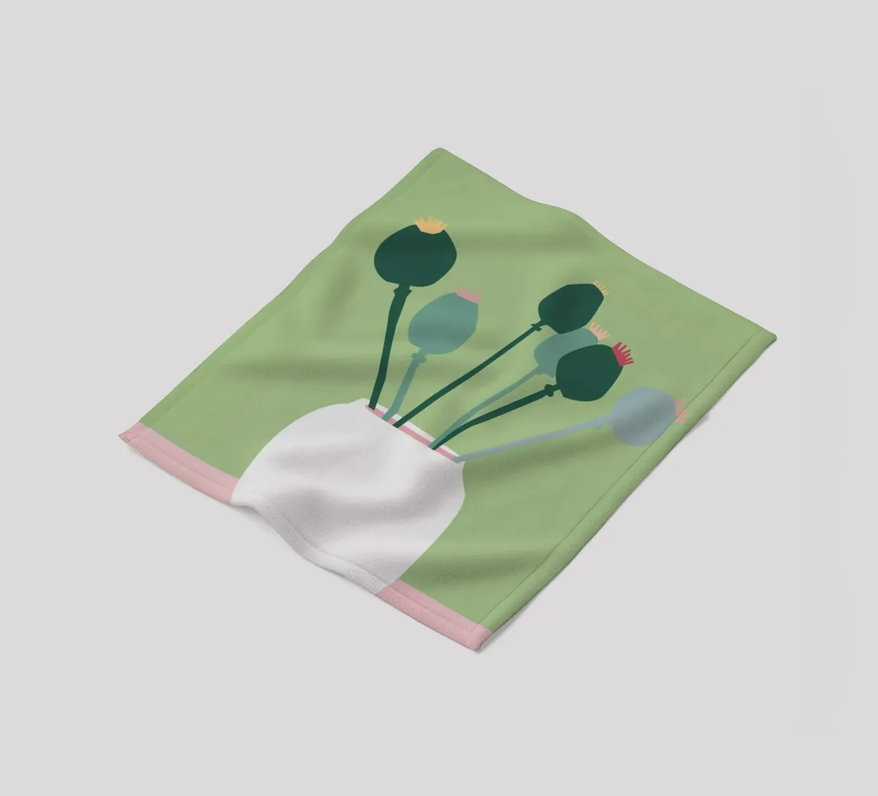 Mohnblume coperta in pile da Helena Ravenne
