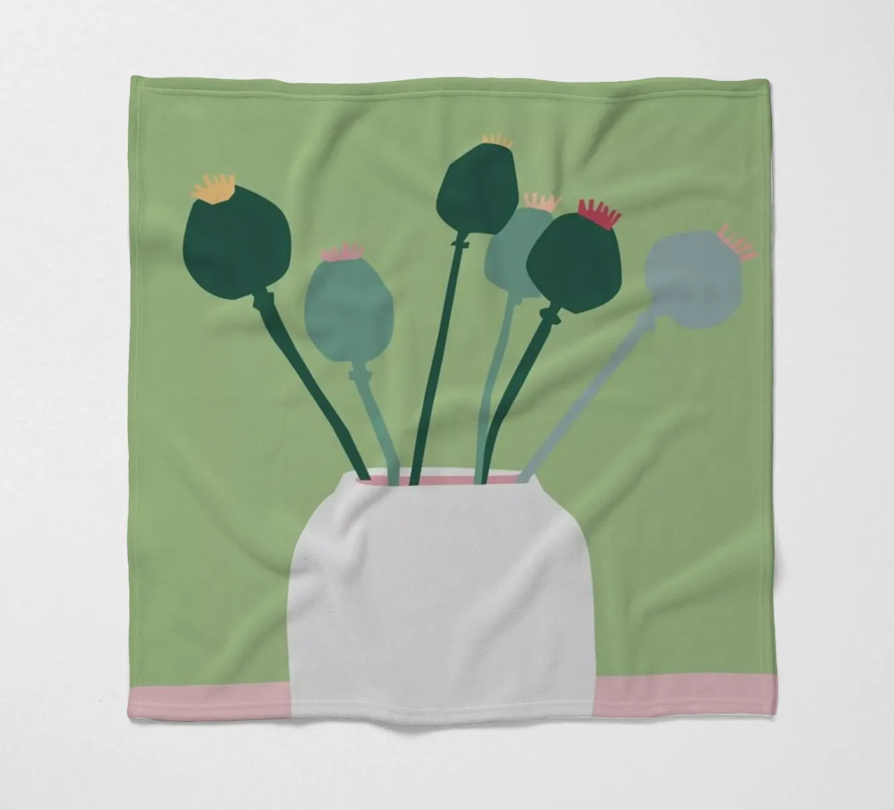 Mohnblume coperta in pile da Helena Ravenne