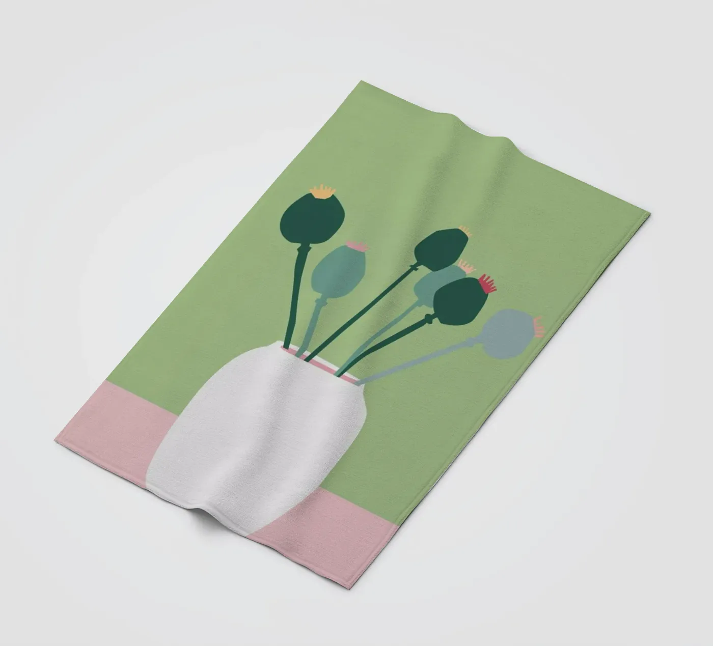 Mohnblume Fleecedecke von Helena Ravenne