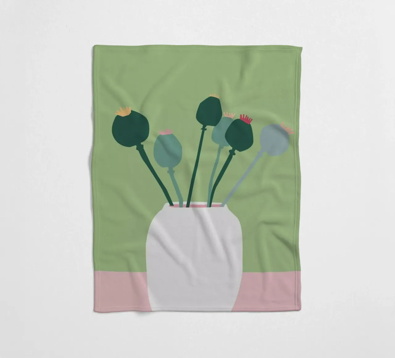 Mohnblume coperta in pile da Helena Ravenne