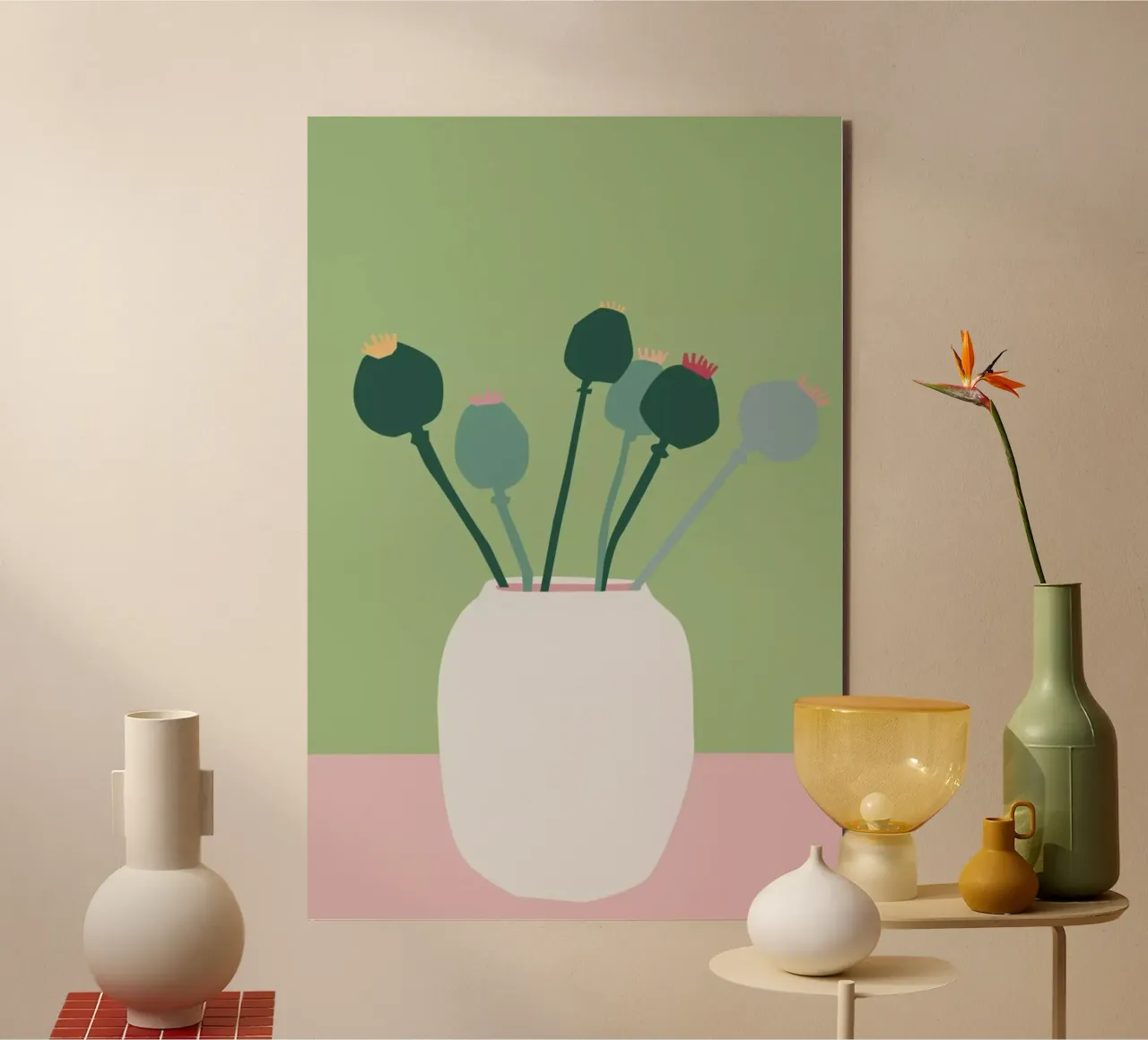 Mohnblume alluminio dibond da Helena Ravenne