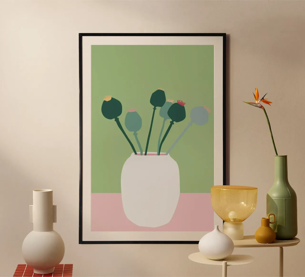 Mohnblume poster da Helena Ravenne