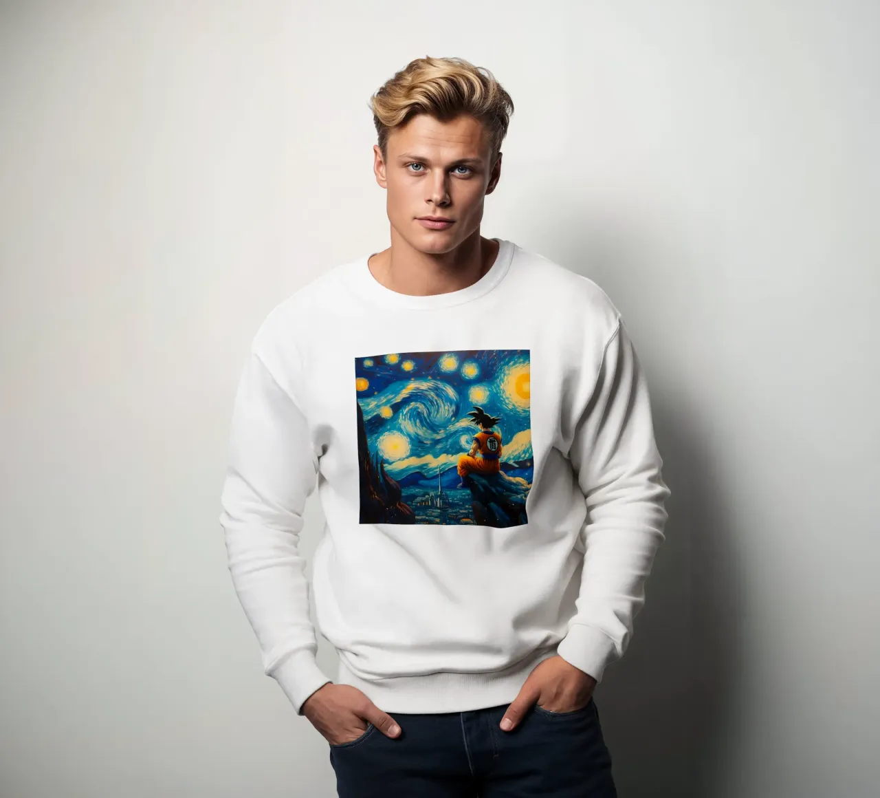 Incredibile Goku in azione felpa da withandname