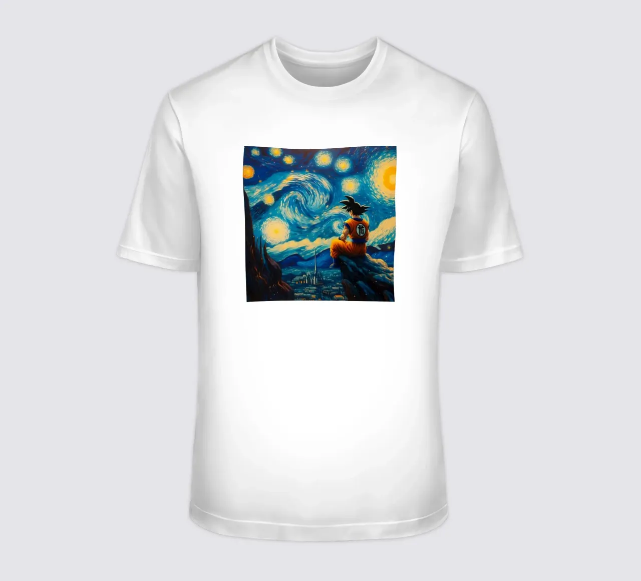 Incredibile Goku in azione t-shirt da withandname