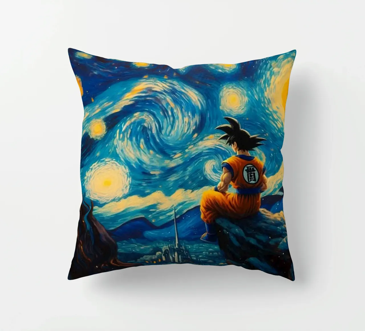 Incredibile Goku in azione cuscino da withandname