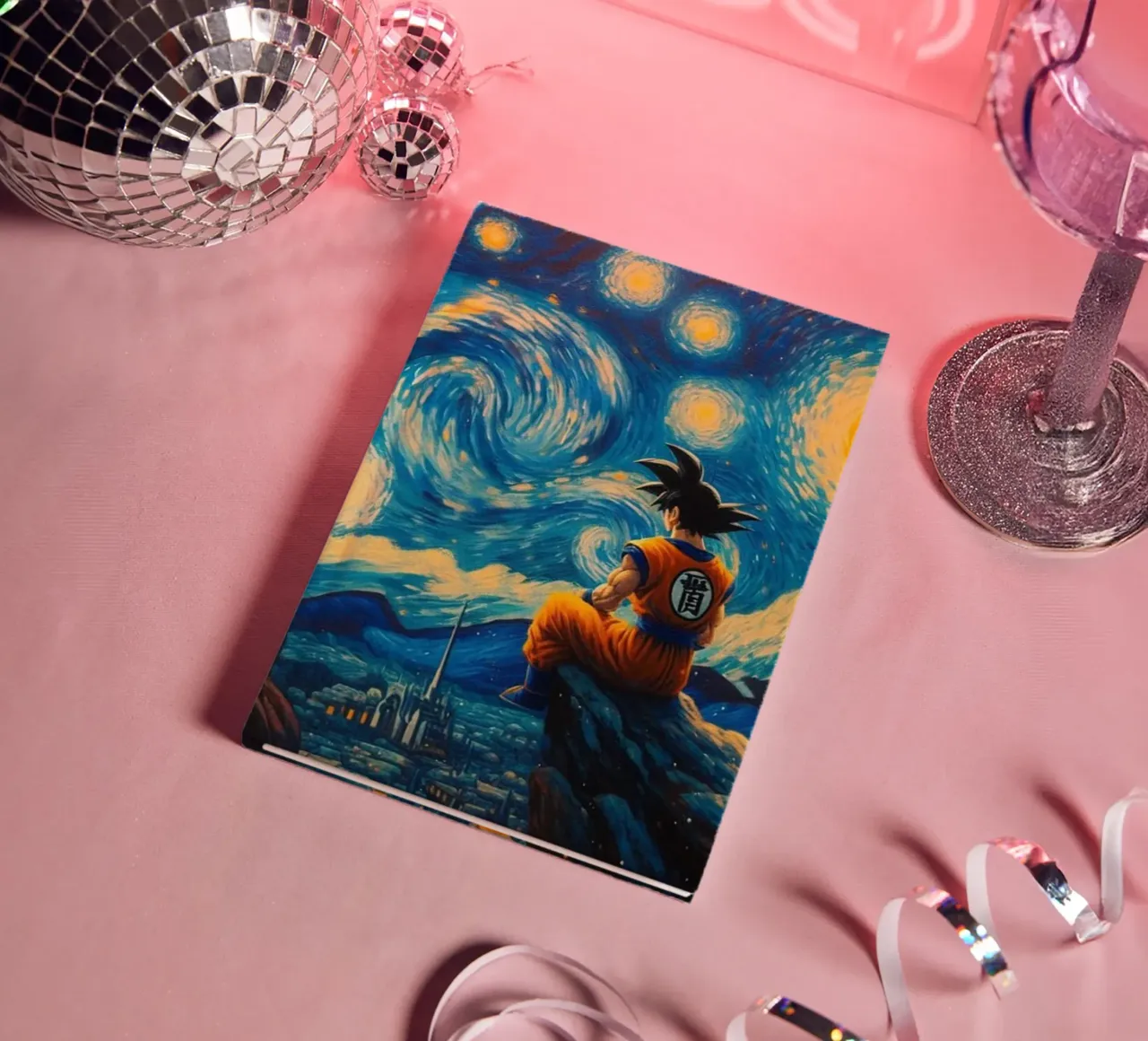 Erstaunlicher Goku in Aktion Notizbuch von withandname