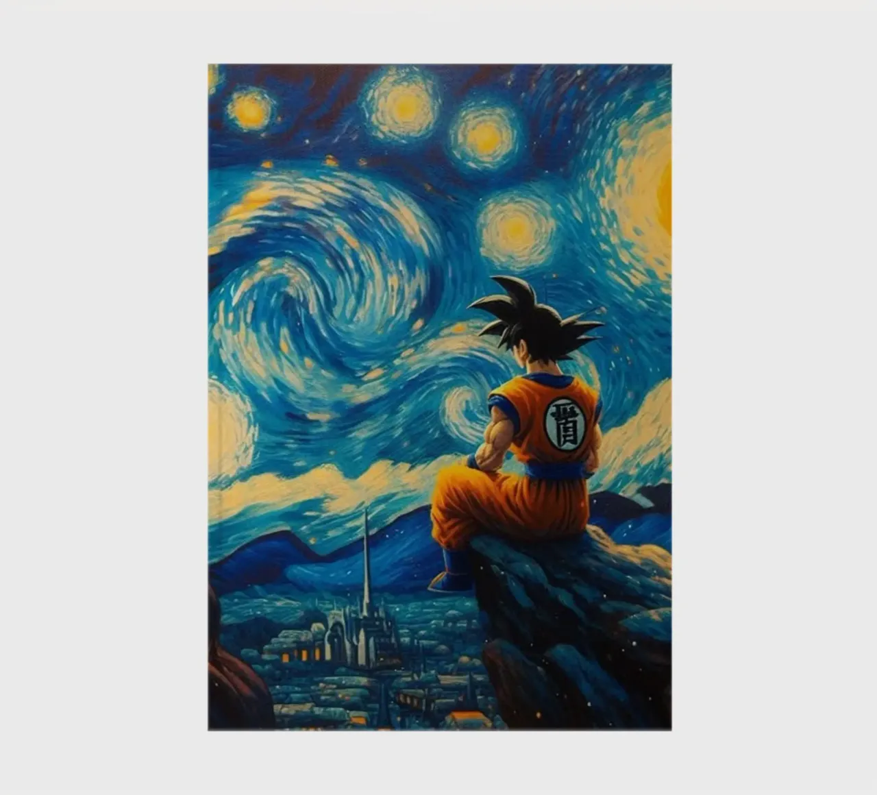 Erstaunlicher Goku in Aktion Notizbuch von withandname