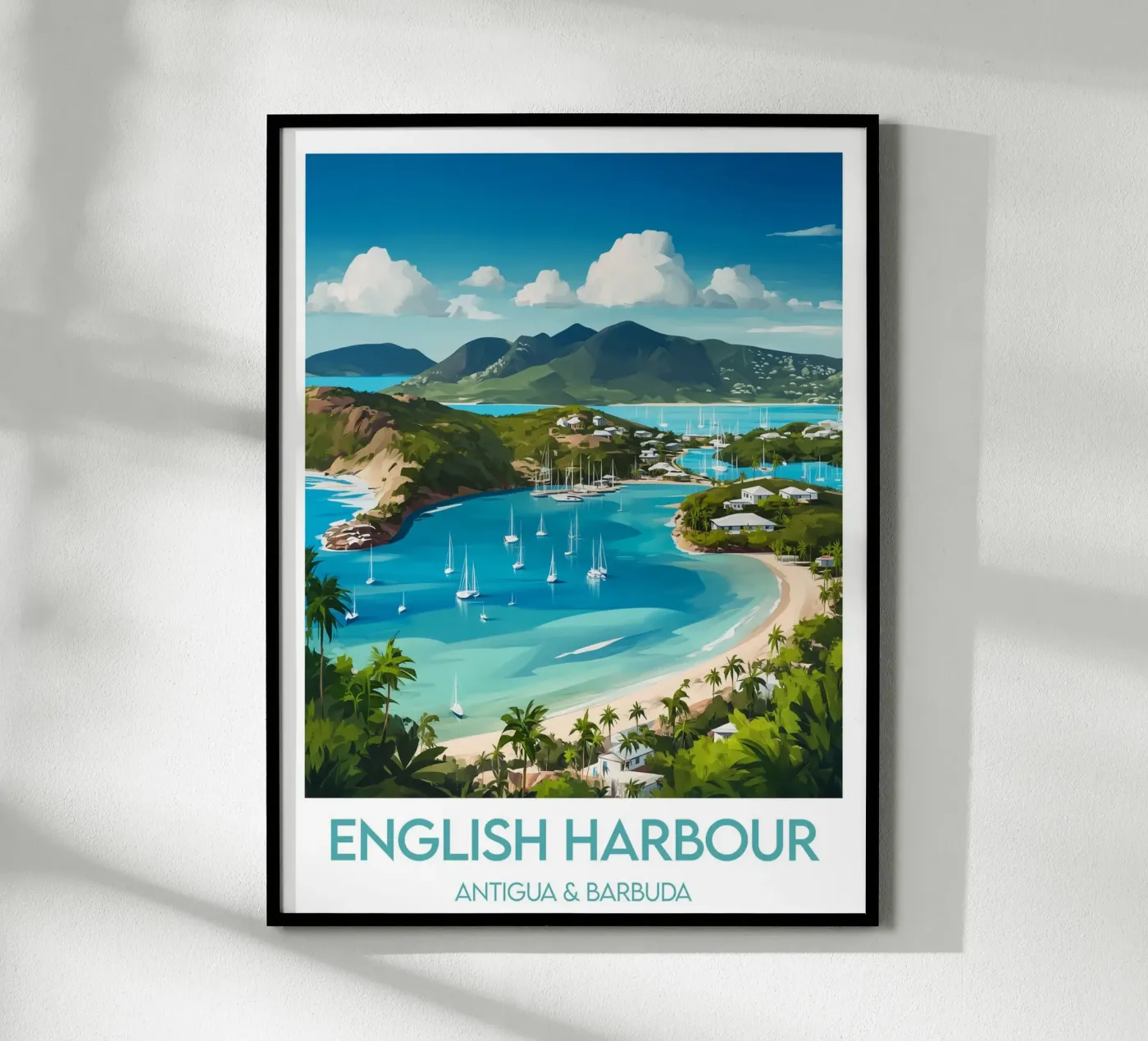 Affiche English Harbour Antigua-et-Barbuda poster by Frame the World